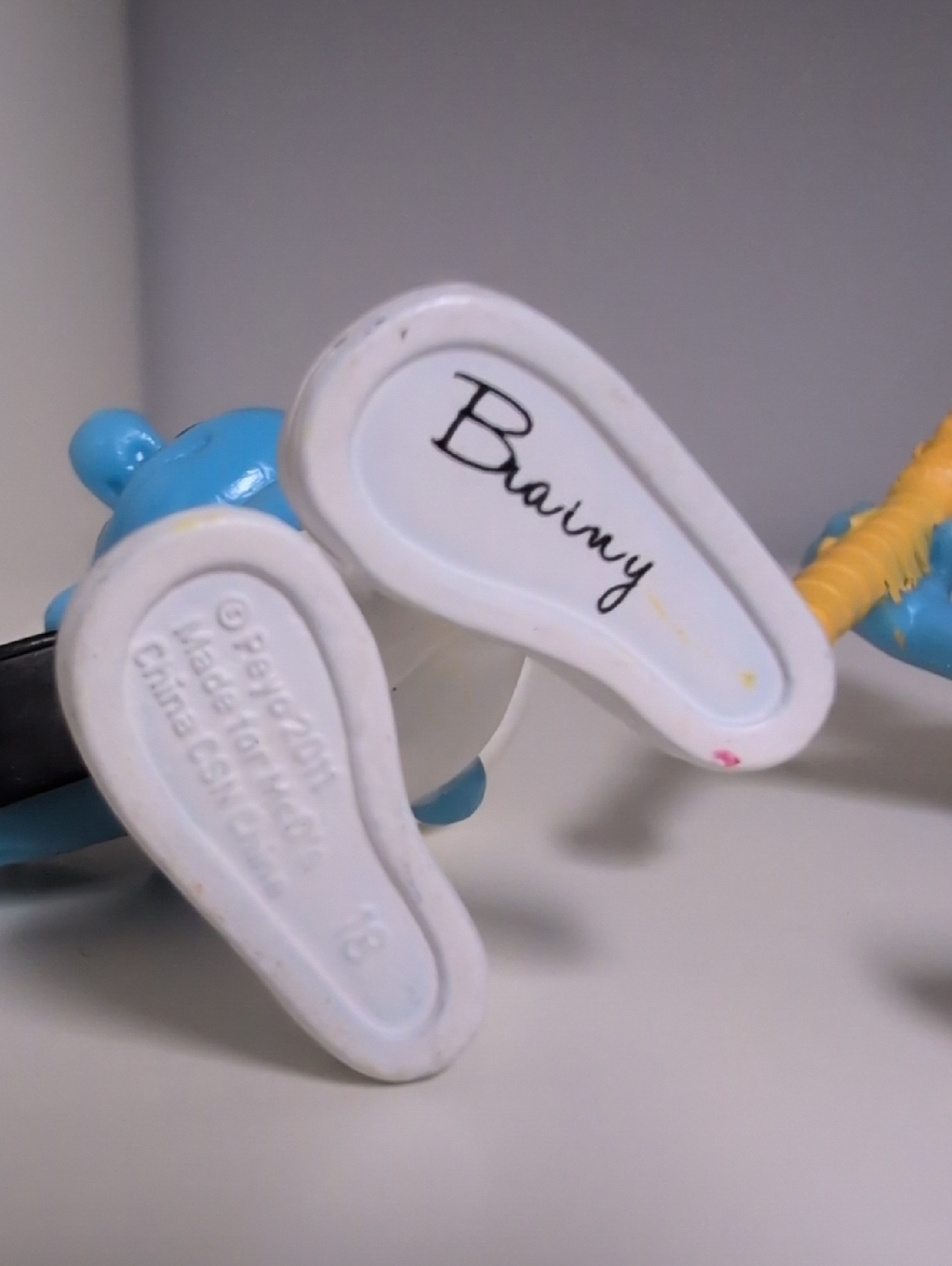 Smurf Figures Set Of 4 McDonald's 3" Smurfs Smurfette Brainy(2) Clumsy 2011 2013 - Picture 11 of 14